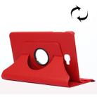 For Galaxy Tab A 10.1 / T580 Litchi Texture 360 Degree Rotating Horizontal Flip Leather Case with Holder(Red) - 1