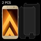 2 PCS for Galaxy A5 (2017) / A520 0.26mm 9H Surface Hardness 2.5D Explosion-proof Tempered Glass Non-full Screen Film - 1