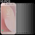 10 PCS 0.26mm 9H 2.5D Arc Edge Tempered Glass Film for Galaxy J7 Pro / J730 - 1