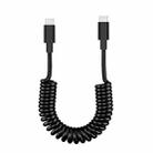 USB-C / Type-C Male to USB-C / Type-C Female Spring Data Cable, Does not Support iOS - 1