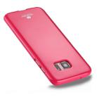 GOOSPERY JELLY CASE for Galaxy S7 Edge TPU Glitter Powder Drop-proof Protective Back Cover Case(Magenta) - 1