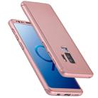 For Galaxy S9+ Frosted PC Hard Fully Wrapped Protective Case Cover (Rose Gold) - 1