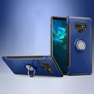 Magnetic Armor Protective Case for Galaxy Note 9, with 360 Degree Rotation Ring Holder(Blue) - 1