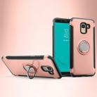 Magnetic 360 Degree Rotation Ring Armor Protective Case for Galaxy J6 (2018)(Rose Gold) - 1