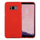 GOOSPERY SOFT FEELING for Galaxy S8 + / G9550 Liquid State TPU Drop-proof Soft Protective Back Cover Case(Red) - 1