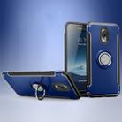 Magnetic 360 Degree Rotation Ring Armor Protective Case for Galaxy C8 / J7 Plus(Blue) - 1