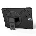 For Galaxy Tab S3 9.7 inch T820 360 Degree Rotation PC + Silicone Protective Case with Holder & Hand-strap (Black) - 4
