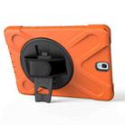 For Galaxy Tab S3 9.7 inch T820 360 Degree Rotation PC + Silicone Protective Case with Holder & Hand-strap (Orange) - 4