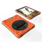 For Galaxy Tab S3 9.7 inch T820 360 Degree Rotation PC + Silicone Protective Case with Holder & Hand-strap (Orange) - 5