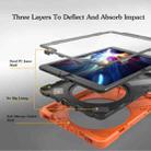 For Galaxy Tab S3 9.7 inch T820 360 Degree Rotation PC + Silicone Protective Case with Holder & Hand-strap (Orange) - 8