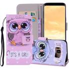Colored Drawing Horizontal Flip Leather Case for Galaxy S8 Plus, with Holder & Card Slots & Wallet & Lanyard - 1