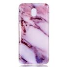 Marble Pattern Soft TPU Case For Galaxy J3 (2018)(Purple) - 1