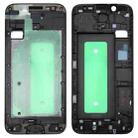 For Galaxy J730  Front Housing LCD Frame Bezel Plate(Black) - 1