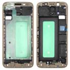 For Galaxy J730  Front Housing LCD Frame Bezel Plate(Gold) - 1