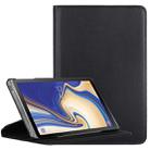 Litchi Texture Horizontal Flip 360 Degrees Rotation Leather Case for Galaxy Tab S4 10.5, with Holder (Black) - 1