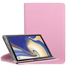 Litchi Texture Horizontal Flip 360 Degrees Rotation Leather Case for Galaxy Tab S4 10.5, with Holder (Pink) - 1