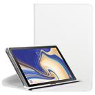 Litchi Texture Horizontal Flip 360 Degrees Rotation Leather Case for Galaxy Tab S4 10.5, with Holder (White) - 1