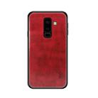 MOFI Shockproof TPU + PC + Leather Pasted Case for Galaxy A6+ (2018)(Red) - 1