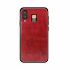 MOFI Shockproof TPU + PC + Leather Pasted Case for Galaxy A8 Star / A9 Star (Red) - 1