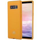 GOOSPERY PEARL JELLY Series for Galaxy Note 8 TPU Full Coverage Protective Back Cover Case (Yellow) - 1