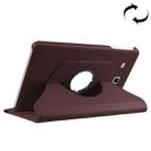 For Galaxy Tab A 7.0 (2016) / T280 / T285 360 Degrees Rotation Litchi Texture Horizontal Flip Solid Color Leather Case with Holder(Coffee) - 1