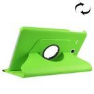 For Galaxy Tab A 7.0 (2016) / T280 / T285 360 Degrees Rotation Litchi Texture Horizontal Flip Solid Color Leather Case with Holder(Green) - 1