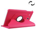 For Galaxy Tab A 7.0 (2016) / T280 / T285 360 Degrees Rotation Litchi Texture Horizontal Flip Solid Color Leather Case with Holder(Magenta) - 1