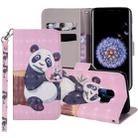 Panda Pattern Colored Drawing Horizontal Flip Leather Case for Galaxy S9, with Holder & Card Slots & Wallet & Lanyard - 1