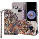 Leopard Pattern Colored Drawing Horizontal Flip Leather Case for Galaxy S9, with Holder & Card Slots & Wallet & Lanyard - 1