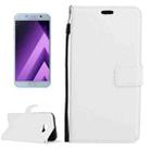 For Galaxy A5 (2017) / A520 Crazy Horse Texture Horizontal Flip PU Leather Case with Holder & Card Slots & Wallet & Photo Frame & Lanyard & Magnetic Buckle (White) - 1