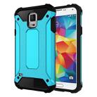 For Galaxy S5 / G900 Tough Armor TPU + PC Combination Case(Blue) - 1