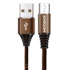 JOYROOM S-L316 1.2m 3D Aluminium Alloy USB to Micro USB Data Sync Charging Cable, For Samsung / Huawei / Xiaomi / Meizu / LG(Coffee) - 1