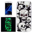 For Galaxy S7 Edge / G935 Noctilucent Red Eye Ghost Pattern IMD Workmanship Soft TPU Protective Case - 1