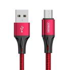 JOYROOM S-0230N1 N1 Series 0.2m 3A USB to Micro USB Data Sync Charge Cable(Red) - 1