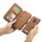 CaseMe for Galaxy S9 Crazy Horse Texcture Detachable Horizontal Flip Leather Case with Card Slot & Holder & Zipper Wallet & Photo Frame(Brown) - 7