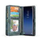CaseMe for Galaxy S9 Detachable Multifunctional Horizontal Flip Leather Case with Card Slot & Holder & Zipper Wallet & Photo Frame(Blue) - 4