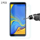 2pcs ENKAY Hat-prince 0.26mm 9H  2.5D Curved Edge Tempered Glass Film for Galaxy A7 2018 - 1