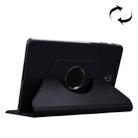 Litchi Texture Horizontal Flip 360 Degrees Rotation Leather Case for Galaxy Tab S4 10.5 T830 / T835, with Holder (Black) - 1