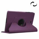 Litchi Texture Horizontal Flip 360 Degrees Rotation Leather Case for Galaxy Tab S4 10.5 T830 / T835, with Holder (Purple) - 1