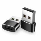 2 PCS USB-C / Type-C Female to USB 2.0 Male Adapter, Support Charging & Transmission - 1