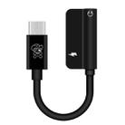ENKAY Hat-ptince Type-C to Type-C&3.5mm Jack Charge Audio Adapter Cable, For Galaxy, HTC, Google, LG, Sony, Huawei, Xiaomi, Lenovo and Other Android Phone(Black) - 1
