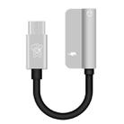 ENKAY Hat-ptince Type-C to Type-C&3.5mm Jack Charge Audio Adapter Cable, For Galaxy, HTC, Google, LG, Sony, Huawei, Xiaomi, Lenovo and Other Android Phone(Silver) - 1