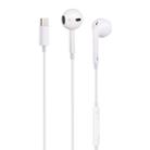 1.2m Wired In Ear USB-C / Type-C Interface Headset with Mic, Not For Samsung Phones(White) - 2