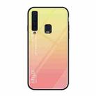 Gradient Color Glass Case for Galaxy A9 (2018) / A9s (Yellow) - 1