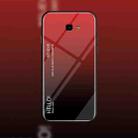 Gradient Color Glass Case for Galaxy J4+ (Red) - 1