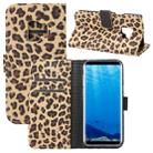 For Galaxy S9 Leopard Pattern PU + PC Horizontal Flip Leather Case with Holder & Card Slots & Wallet(Yellow) - 1