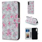 Rose Pattern Horizontal Flip Leather Case for Galaxy A7 (2018), with Holder & Card Slots & Photo Frame & Wallet - 1
