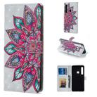 Half Flower Pattern Horizontal Flip Leather Case for Galaxy A9 (2018), with Holder & Card Slots & Photo Frame & Wallet - 1