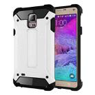 For Galaxy Note 4 / N910 Tough Armor TPU + PC Combination Case(White) - 1