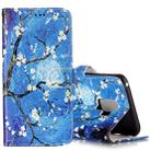 For Galaxy S9+ Gloss Oil Embossed Blue Totem Flower Pattern Horizontal Flip Leather Case with Holder & Card Slots & Wallet - 1